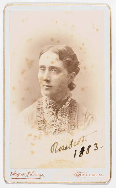 Carte de visite portrait of Rose Scott, 1883